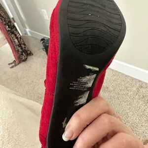 Impo Red Suede Sandals